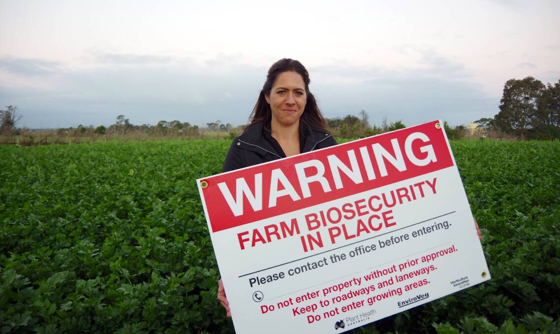 NATIONAL NEED: Ausveg’s national manager for science and extension, Dr Jessica Lye, wants to see a national approach to biosecurity planning and pest and disease surveillance programming.