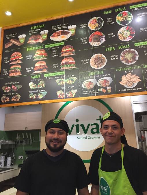 GOOD BLOKES: Two of the very patient staff at Viva who took time to understand the broken Spanish of a hungry traveller. 