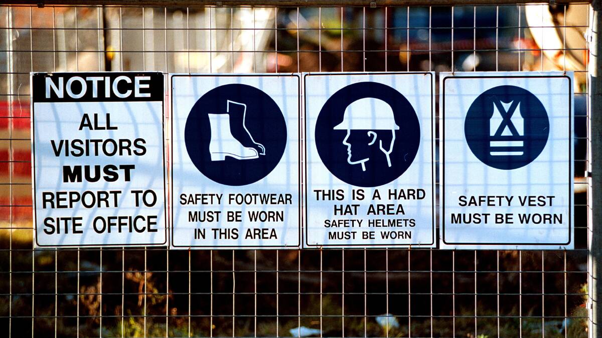 CLEAR PICTURE: Universal symbols and illustrations help communicate safety messages to workers who may not be able to read English. 