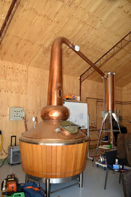 IN PROGRESS: One of The Whiskery's stills, creating some of its magic. 