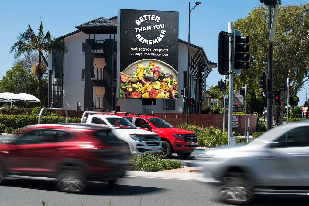 MEMORY JOGGER: The "Better than you remember" campaign will appear on billboards to prompt motorists to rediscover the flavour and health benefits of vegetables. 