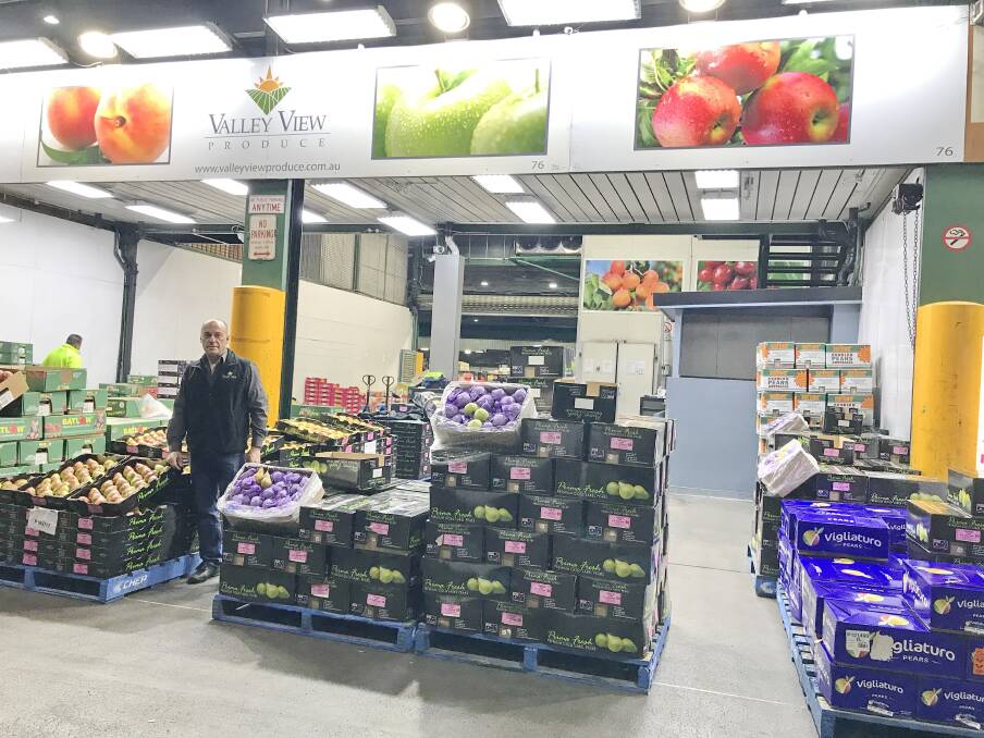 FRESH FRONT: Valley View Produce director, Fred Muscatello, at the newest part of the business at the Sydney Markets, Flemington, after an expansion in 2013. 