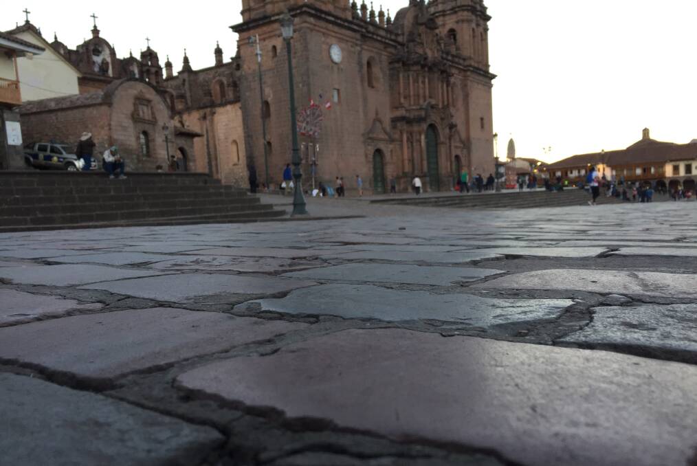 LOW DOWN: Just a sample of the stone streets around Cusco.