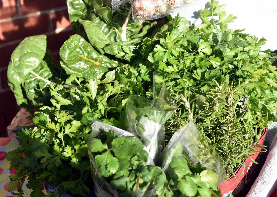 FRESH AS: Some of the fresh herbs from Bellellen Grampians Organics. 