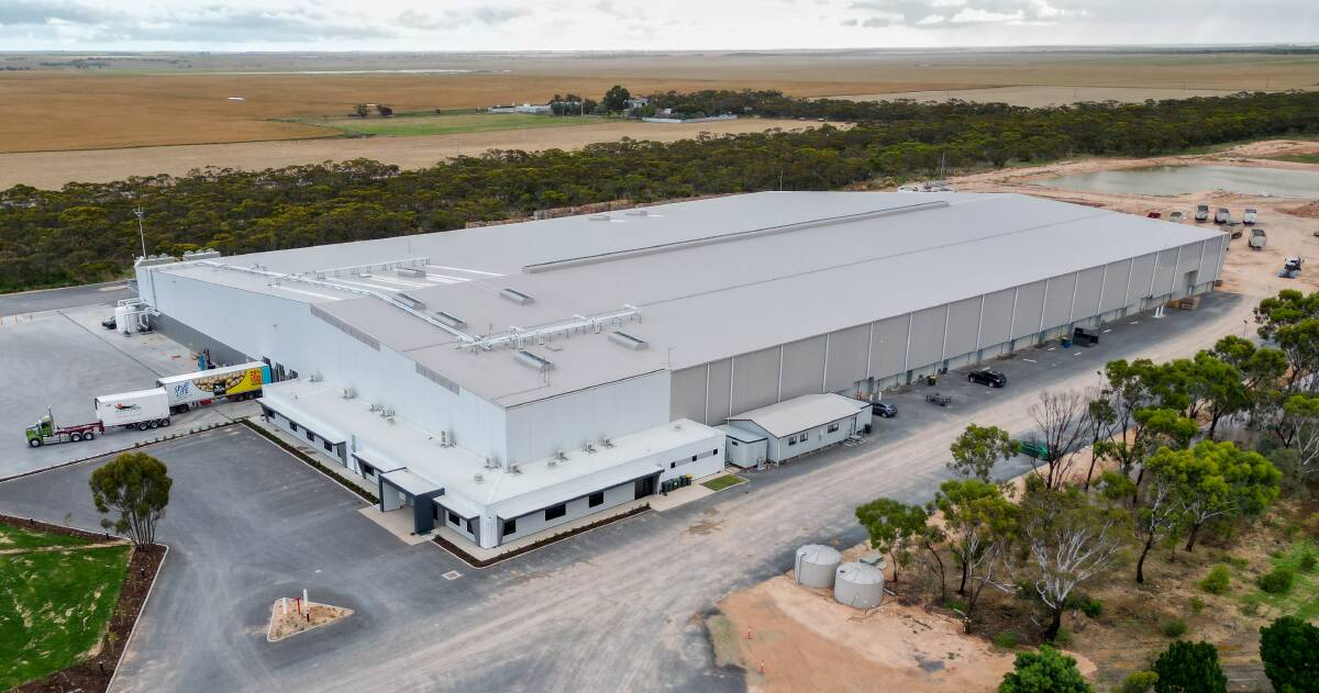 The newly-launched $45m potato packing plant at Parilla for Pye Group is set to double production at the site. Picture supplied