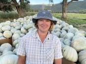 READY: Bianca Zappa, Dumaresq Valley, with a load of Sampson pumpkins for market. Some will go to Sydney Royal Show.