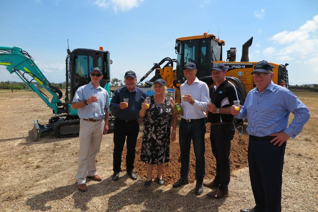 HAPPIER: Attendees at the sod turning event in 2019 were able to taste the products the plant would have been able to produce. 