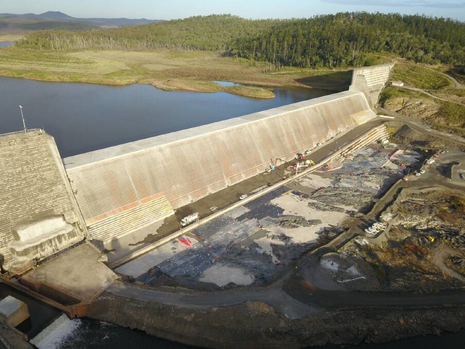 WORKS: Paradise Dam is approximately 20 kilometres north-west of Biggenden and 80km south-west of Bundaberg. Picture: Sunwater