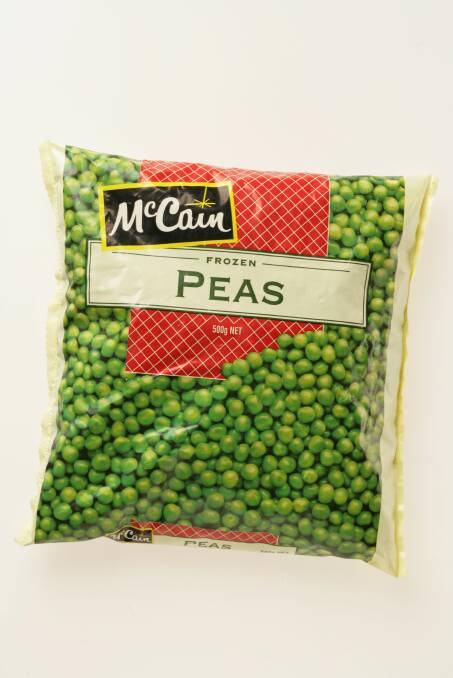 STAPLE: McCain frozen peas are very well known throughout Australian households. 