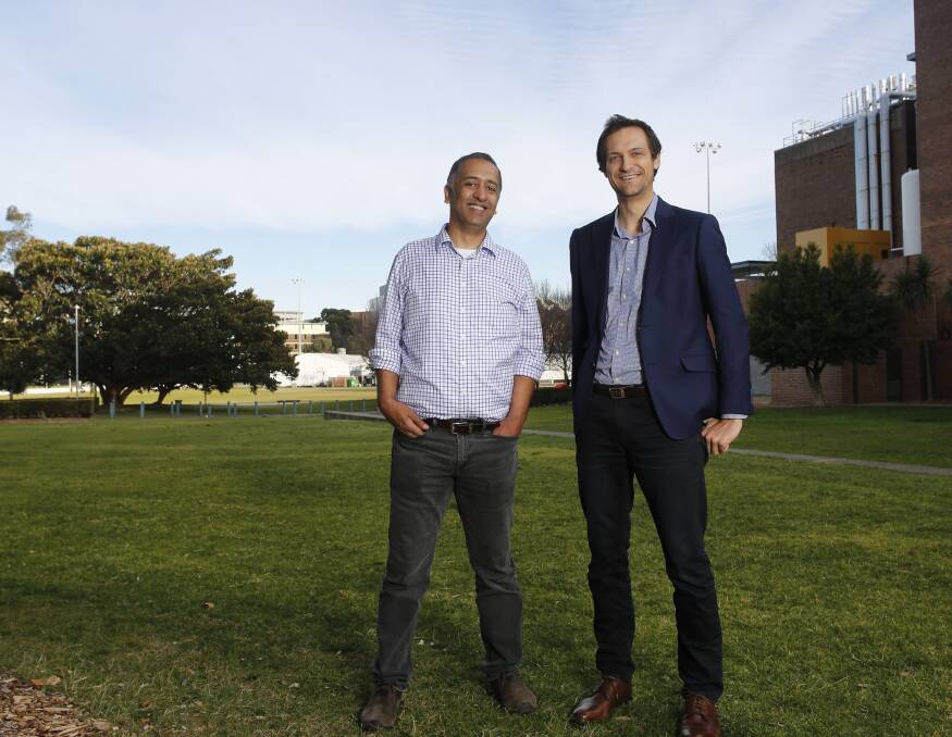 PARTNERSHIP: UNSW Hydrology Professor Asish Sharma with the study's lead author, postdoctoral fellow at UNSW’s Water Research Centre, Conrad Wasko.
