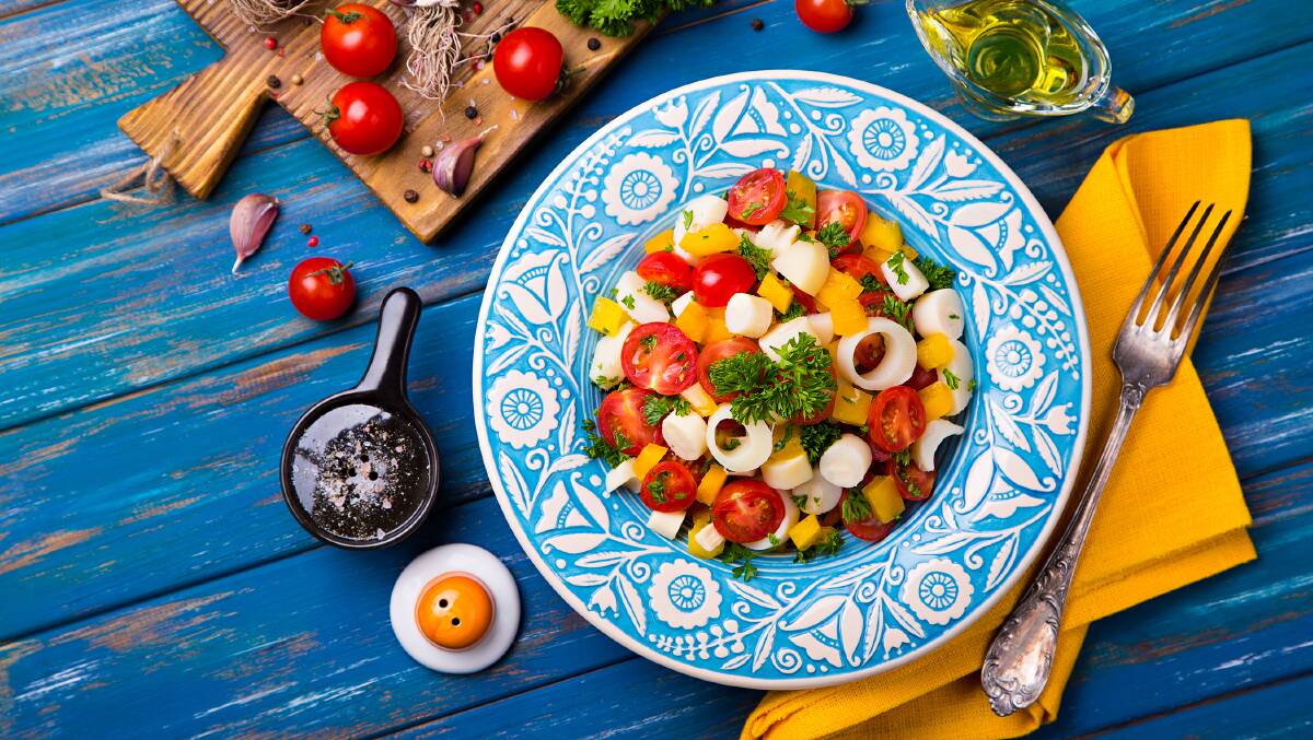 TUCK IN: Tomato and hearts of palm salad. Picture: Shutterstock