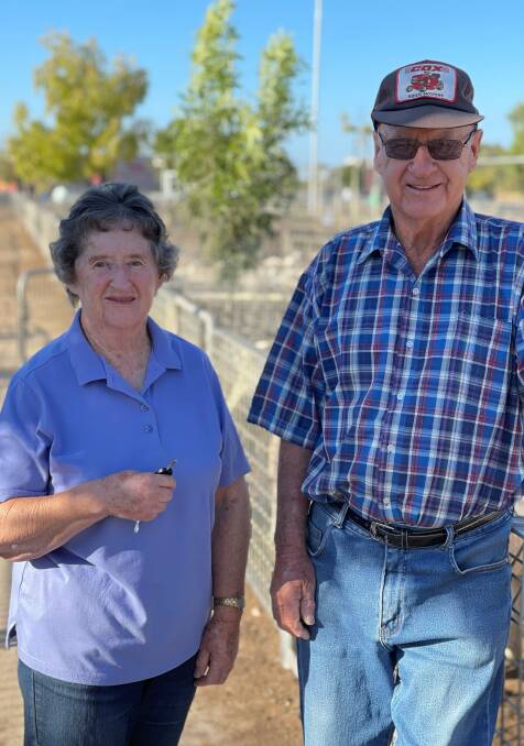 LOCAL MARKET: Maurice and Enid Tyers, Ouyen, attended their local sheep market at at the Ouyen Livestock Exchange on Thursday last week.