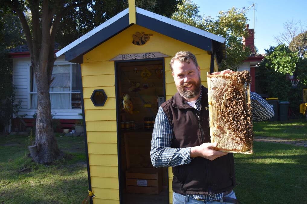 SWEET: Ben Moore's operation, Ben's Bees, has become a staple honey brand in his community of loyal customers who flock to get some of his handmade products and produce.