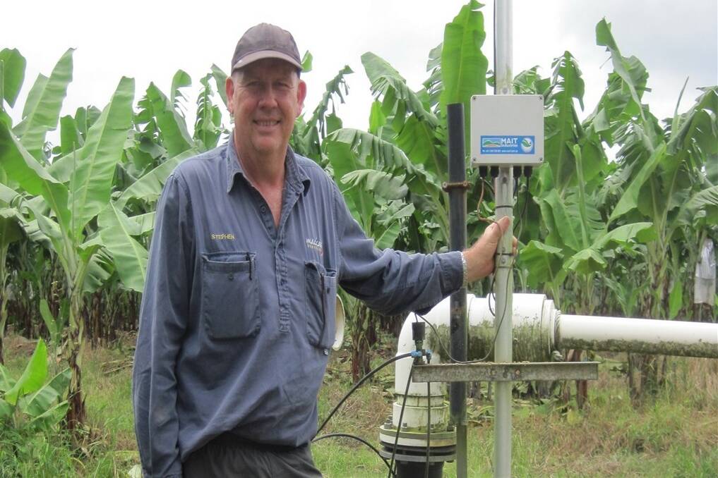 Banana manager for the Mackay family, Stephen Mackay says the Mait Industries automated irrigation system has taken them into the twenty-first century. 