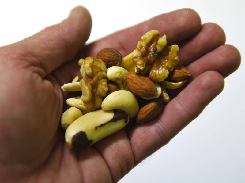 EATING UP: Eating nuts significantly increases the quality of a man's sperm, a study has found.