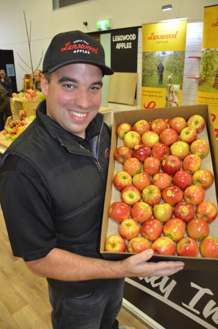 Lenswood Apples marketing manager Julian Carbone was promoting the great produce from the area, sampling a tonne of Rockit apples across the show.